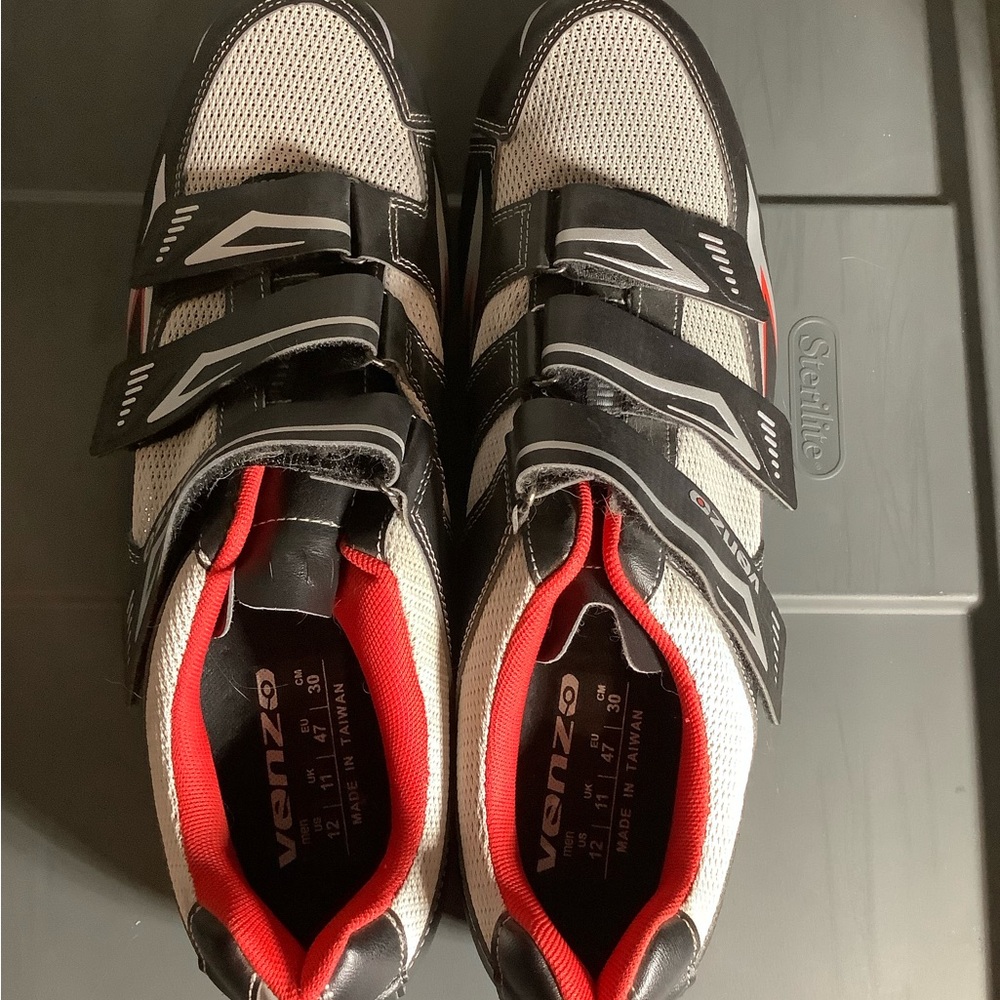 Venzo MX Mens Shoes Size 12 Bicycle Road Cycling Riding Exustar ARC 1 Cleats
